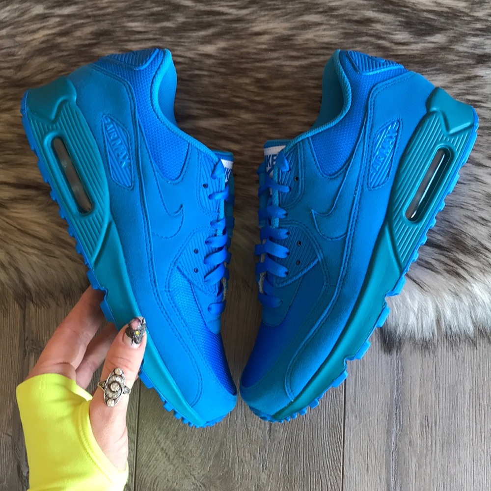 NWT🦋Nike ID Air Max Triple Blue Custom - Picture 4 of 8